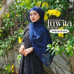 SELENDANG JUWITA -  BLUE BLACK